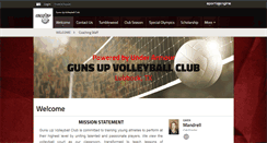 Desktop Screenshot of gunsupvolleyballclub.org