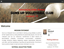 Tablet Screenshot of gunsupvolleyballclub.org